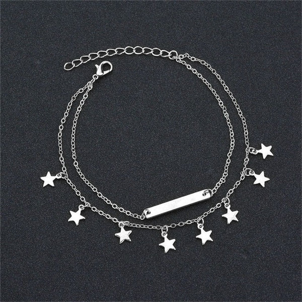 Boho Style Star Anklet