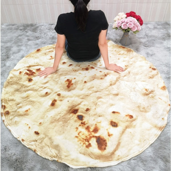 Corn Tortilla Blanket Pita Lavash Soft Throw Blanket for Bed Fleece Sofa Plaid Plush Bedspreads manta Burrito Koce