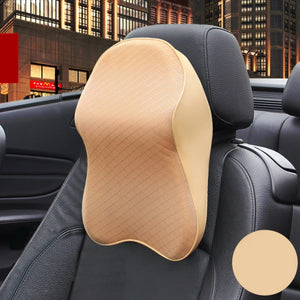 Car Seat Headrest Pad 3D Memory Foam Pillow Head Neck Pain Relief Travel Neck Support Breathable Mesh Fabric Memory Foam Cushion