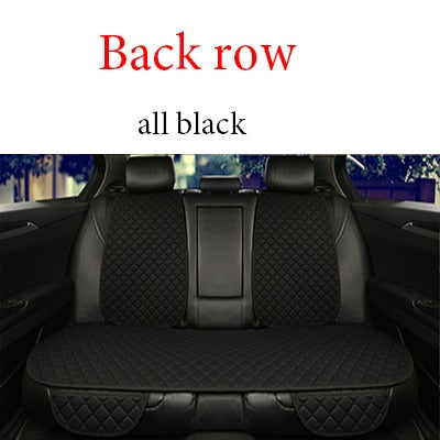 Flax Car Seat Cover Four Seasons Front Rear Auto Accesorios Coche Interior Details Universal Size Auto Goods Car Seat Protector