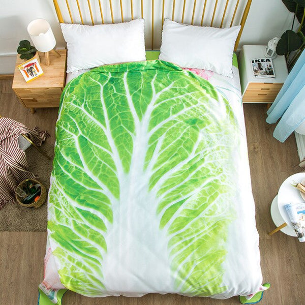 Drop shipping vegetables quilts shaped blanket 1pc summer 3D print duvet bed cover 220*235cm crab fish lobster tortilla taro hot