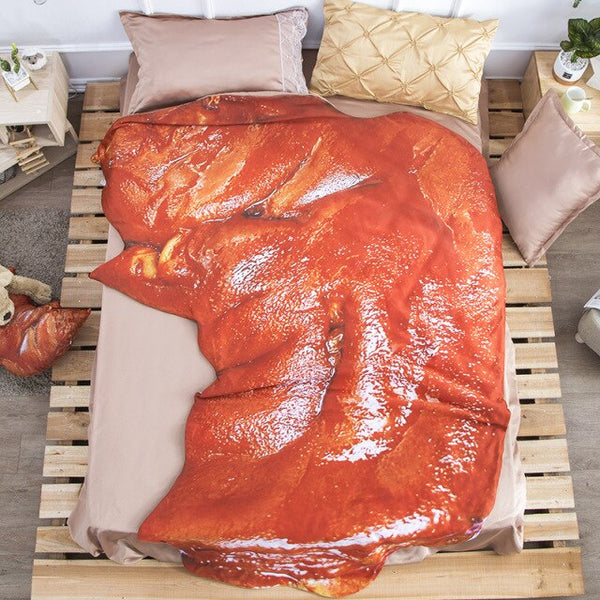 Drop shipping vegetables quilts shaped blanket 1pc summer 3D print duvet bed cover 220*235cm crab fish lobster tortilla taro hot